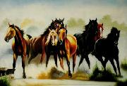 unknow artist Horses 045 oil on canvas